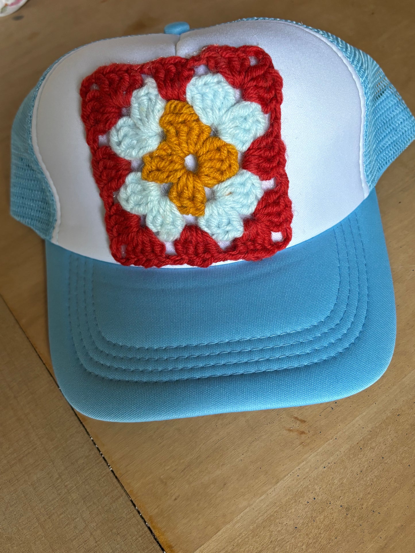 Granny Square Trucker Hats